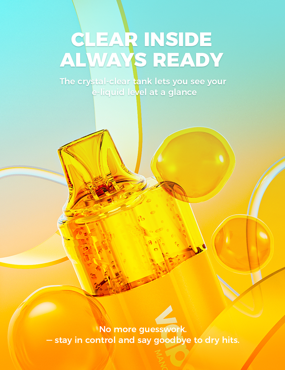 Kry&scaron;t&aacute;lovo čist&aacute; n&aacute;držka VAPEPIE CrystalPop