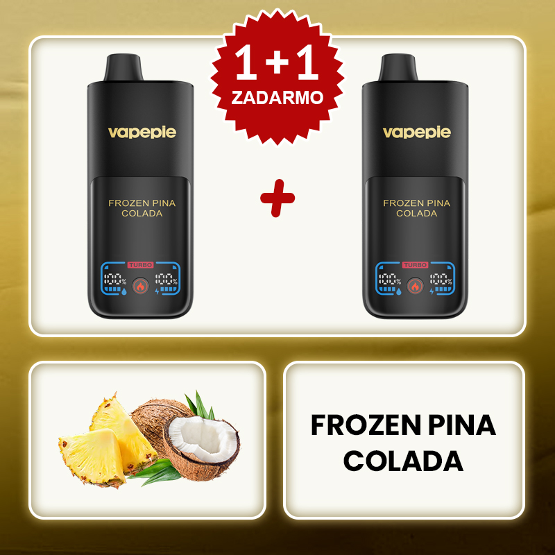 Mrazený Ananás Kokos a Colada⭐⭐⭐⭐⭐VAPEPIE Mega 70000 Puffs– Obrovská para a dlhotrvajúci výkon