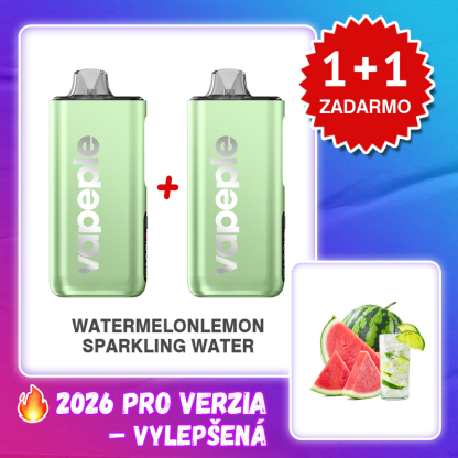 💥Akcia 1+1 ZADARMO!🔥MELÓNOVÁ CITRÓNOVÁ PERLIVÁ VODA & VAPEPIE MAX 40000 PUFFS PRO+