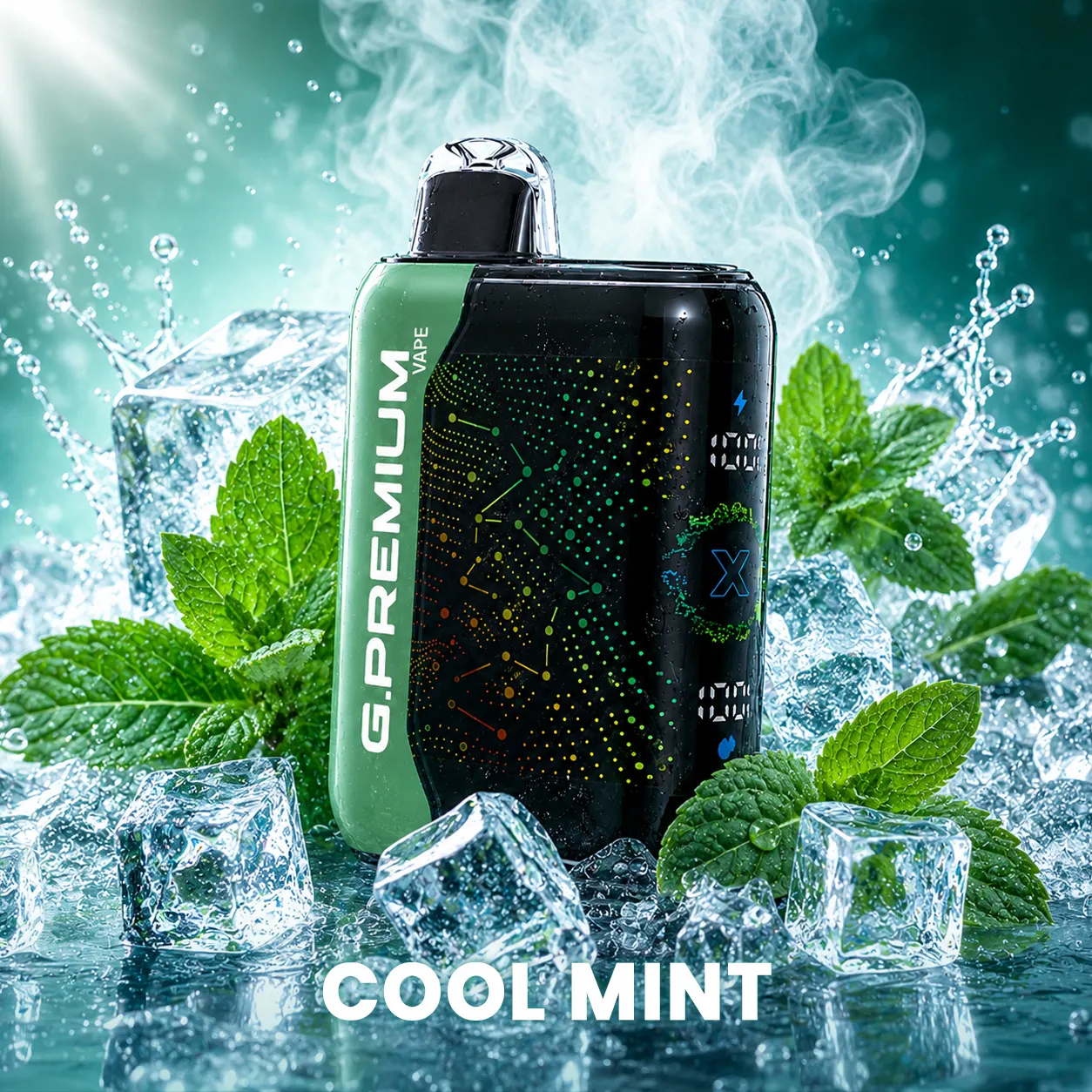 ⭐⭐⭐⭐⭐Najsilnejší upgrade! G.PREMIUM Jednorazové Vape 60 000 Potiahnutí – Ľadová mäta a Tradičný tabak