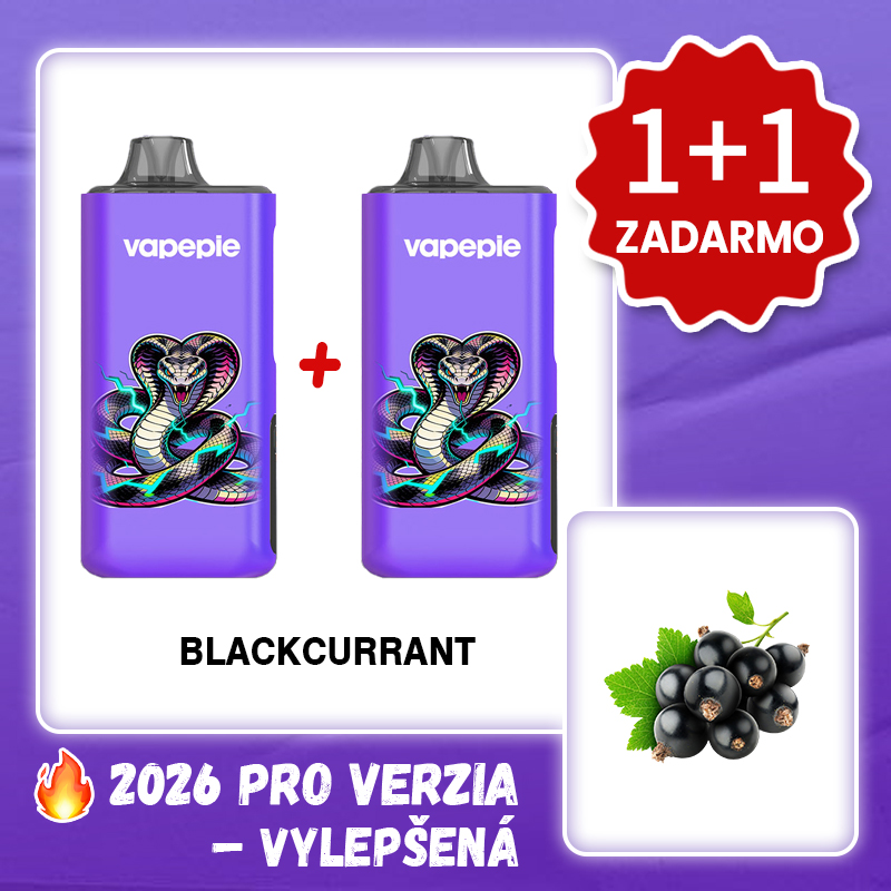 💥Akcia 1+1 ZADARMO!🔥Čierne Ríbezle & Černica & VAPEPIE MAX 40 000 PUFFS PRO+