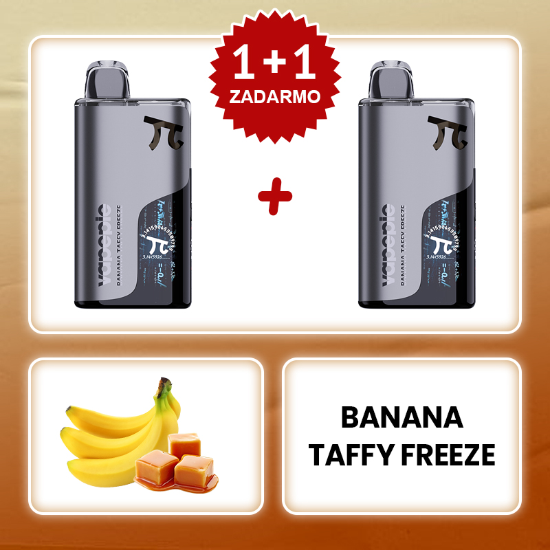 Mrazené banánové taffy💥Akcia 1+1 ZADARMO!⭐⭐⭐⭐⭐VAPEPIE MATRIX 50000 Potiahnutí