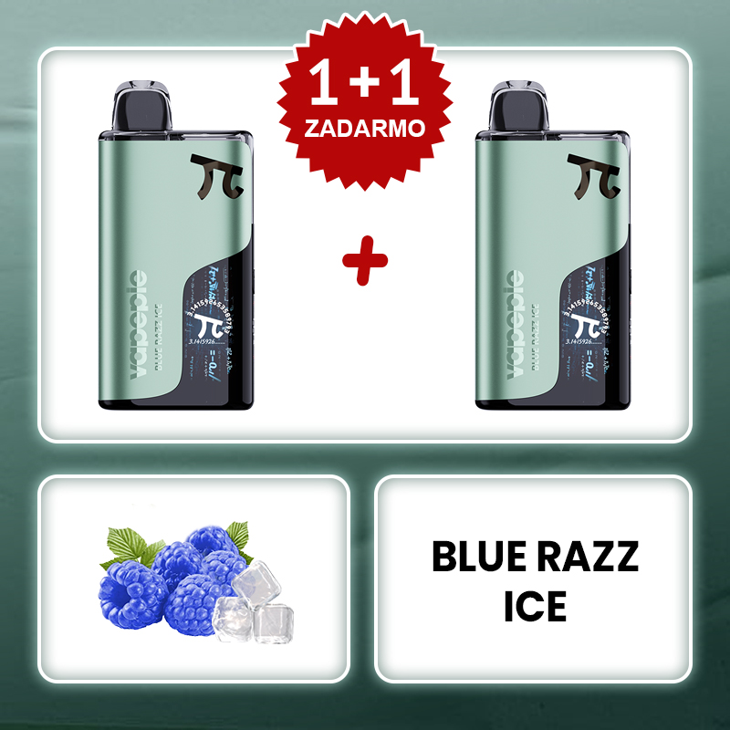 Blue Razz Ice💥Akcia 1+1 ZADARMO!⭐⭐⭐⭐⭐VAPEPIE MATRIX 50000 Potiahnutí