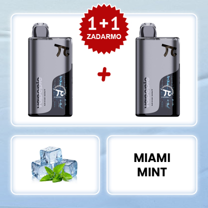 Ľadová mäta Miami💥Akcia 1+1 ZADARMO!⭐⭐⭐⭐⭐VAPEPIE MATRIX 50000 Potiahnutí