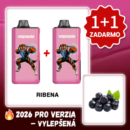 Akcia 1+1 ZADARMO! Ribena & VAPEPIE MAX 40 000 PUFFS PRO+