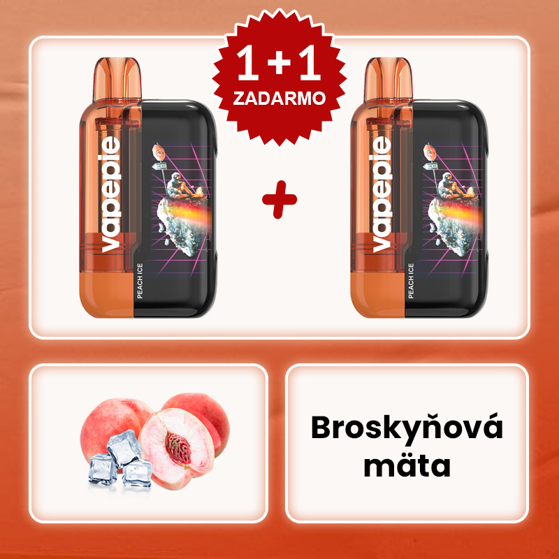 Ľadová broskyňa🧑‍🚀✨Vapepie Ultra Phantom 30000 Puffs – 🎉Akcia 1+1 ZADARMO!