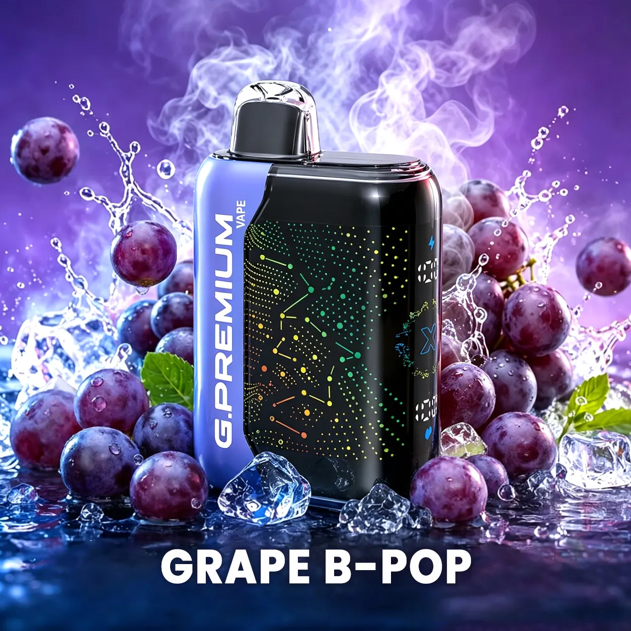 ⭐⭐⭐⭐⭐Najsilnejší upgrade! G.PREMIUM Jednorazové Vape 60 000 Potiahnutí – Ľadová mäta a Tradičný tabak
