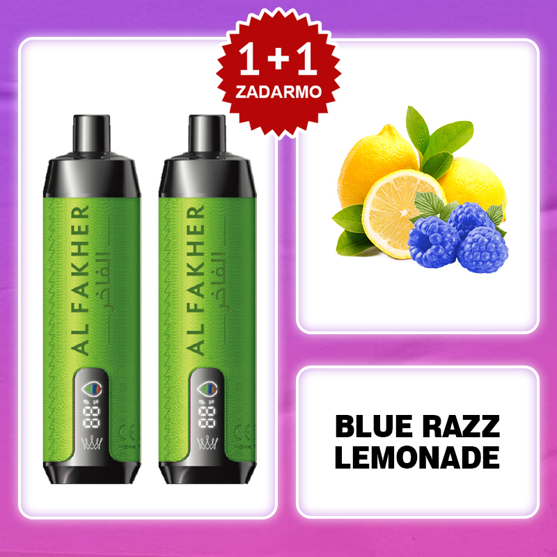 Modrá malina limonáda🔥AL FAKHER 15000 PUFFS Crown Bar