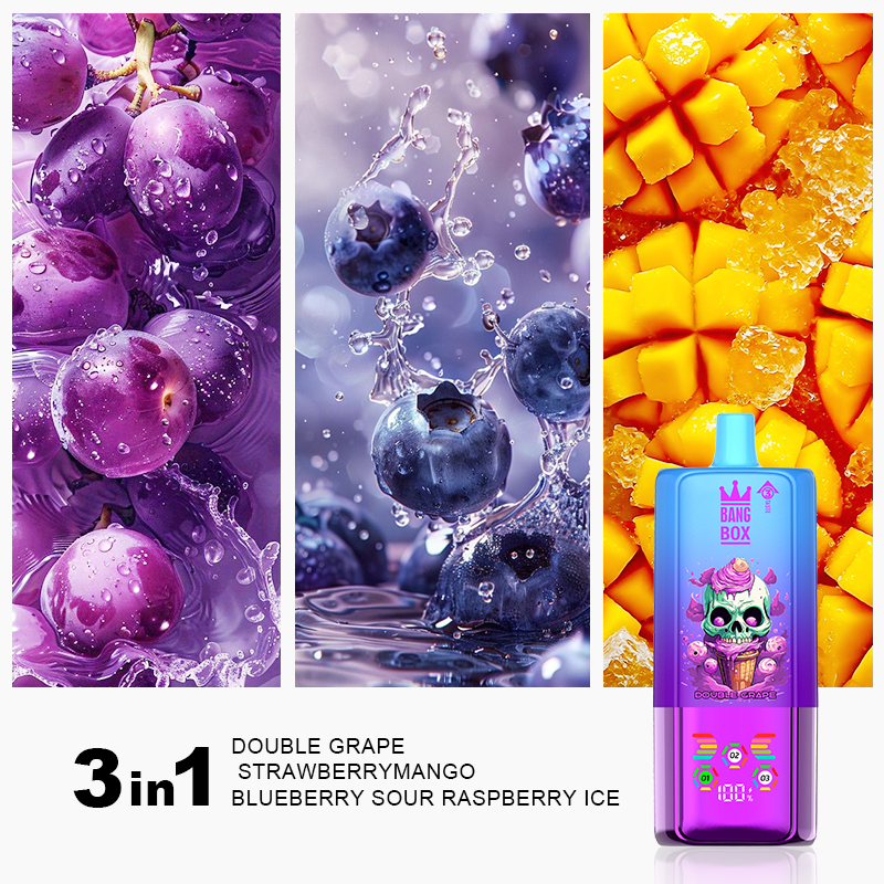 BANGBOX 80K Príchuť 12 dvojité hrozno jahoda mango ľadová čučoriedka kyslá malina 3 v 1 vape