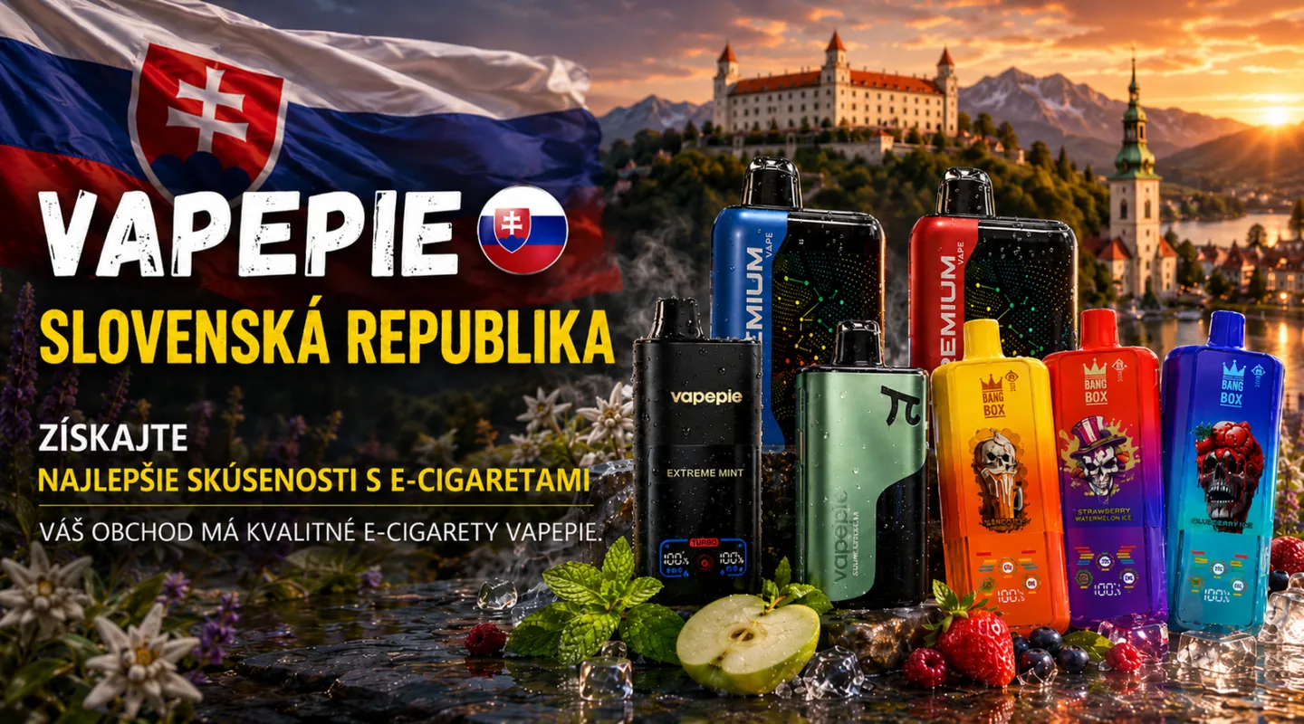 VAPEPIE, G.PREMIUM a BANG BOX – jednorazové zariadenia dostupné na Slovensku