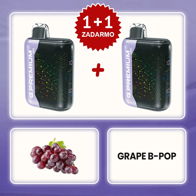 Šumivá Hroznová Sóda💥Akcia 1+1 ZADARMO! G.PREMIUM Vape 60 000 Potiahnutí