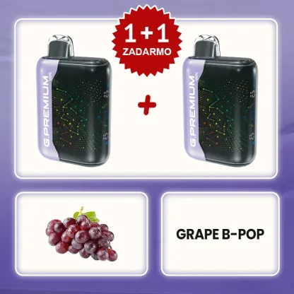 Šumivá Hroznová Sóda💥Akcia 1+1 ZADARMO! G.PREMIUM Vape 60 000 Potiahnutí