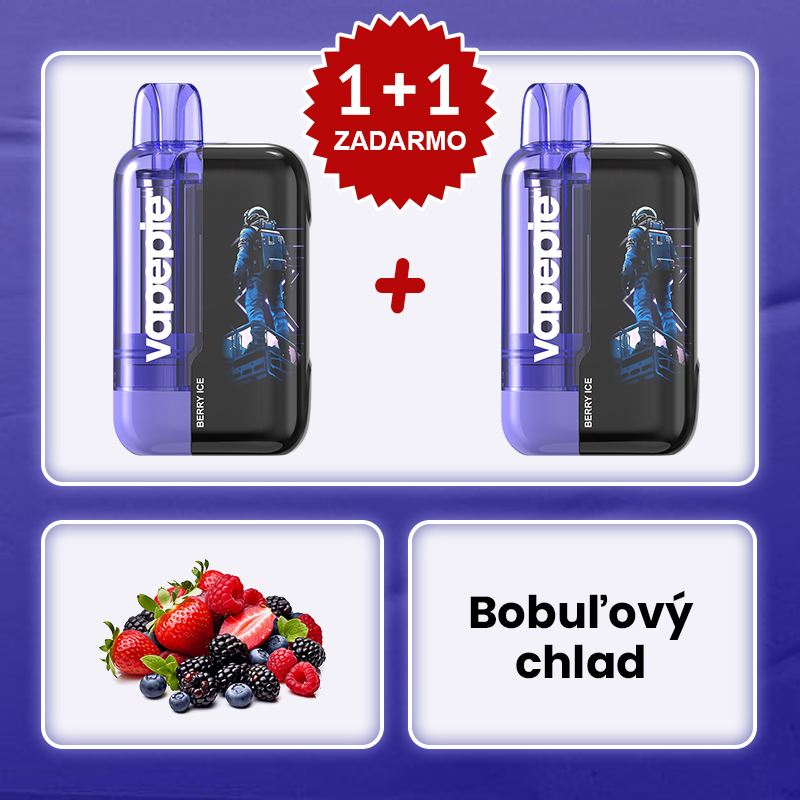 Lesné plody s ľadom🧑‍🚀✨Vapepie Ultra Phantom 30000 Puffs – 🎉Akcia 1+1 ZADARMO!