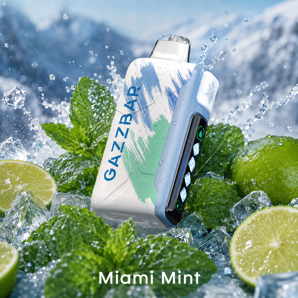 GAZZBAR ICE GOD Miami m&auml;ta &ndash; pr&iacute;chuť