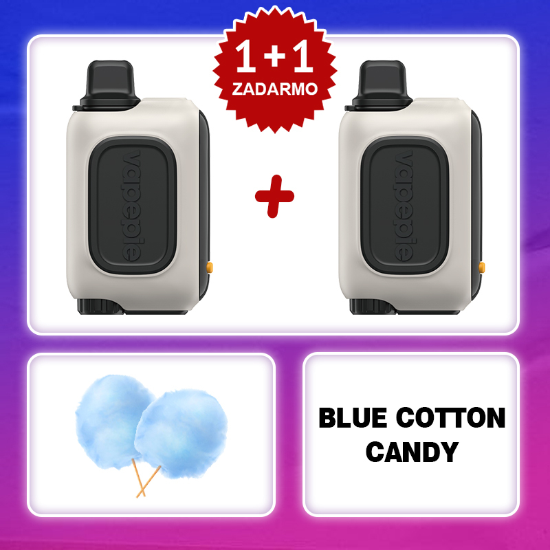 Modrá cukrová vata & Vapepie RO 15000 PUFFS
