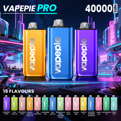 VAPEPIE Max 40000 PRO – Vylepšená jednorázová e-cigareta s väčšou kapacitou a silikónovým náustkom