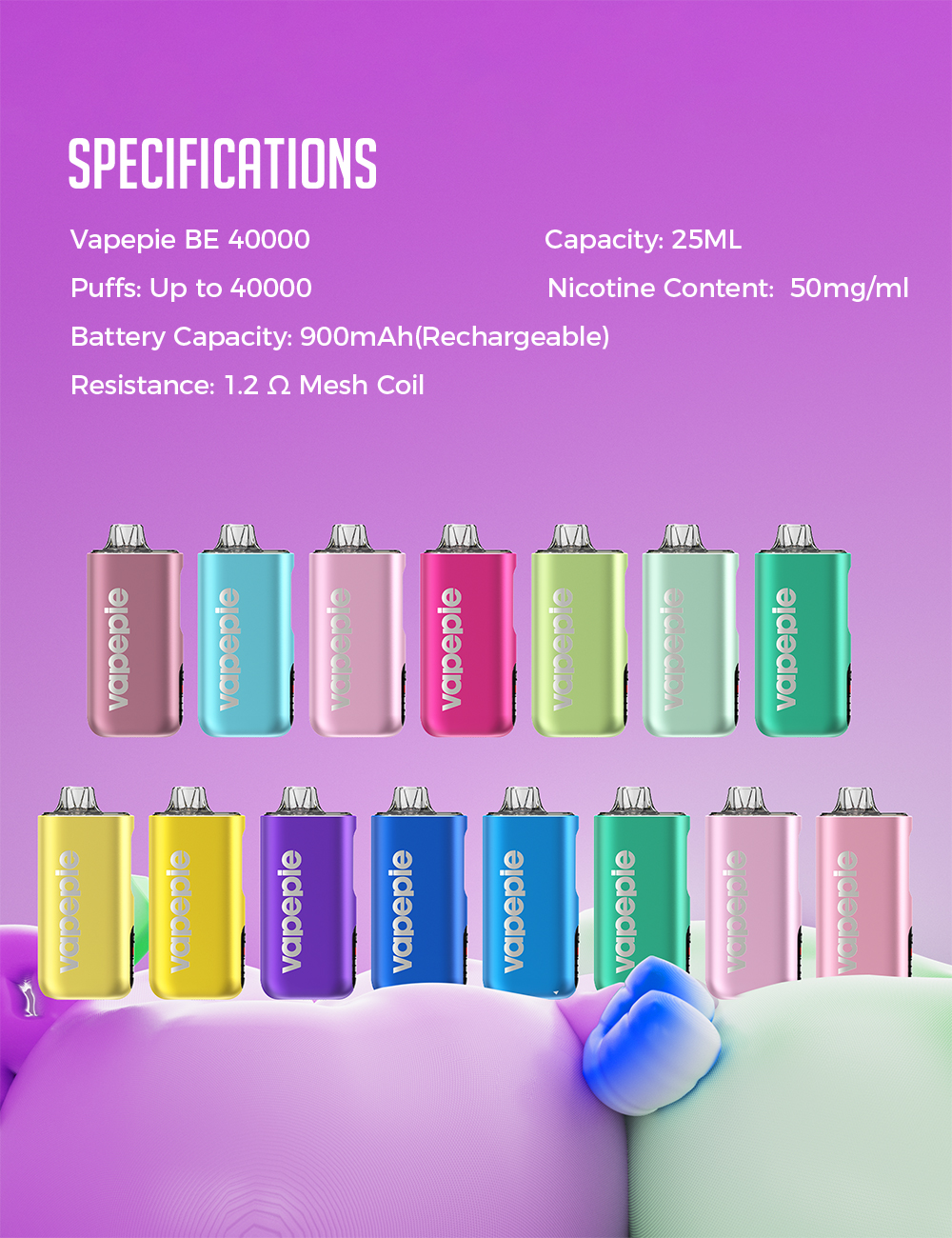 VAPEPIE Max 40000 puff grande nuvola di vapore &ndash; esperienza DTL