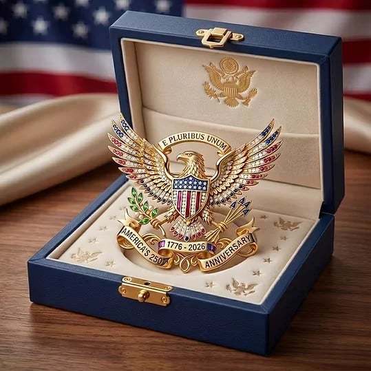 US 250th Anniversary Brooch Pin