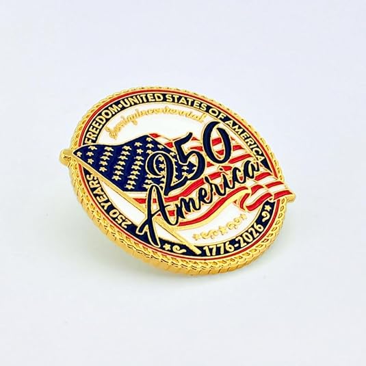 PinMart's Semiquincentennial Lapel Pin - Celebrate America with Lapel Pins for Men and Women, Perfect USA 250th Anniversary Merchandise to Celebrate 250 Years of American Freedom