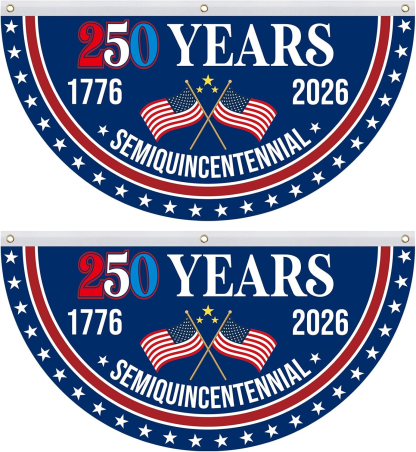🎉USA 250th Birthday Bunting Flag - Made in America