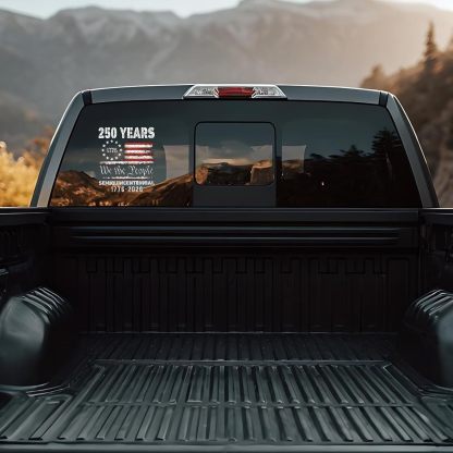 2PCS 🇺🇸 USA 250th Anniversary Car Decal 1776-2026 🦅 Patriotic 4th of July Vinyl Stickers for Car, Truck, SUV