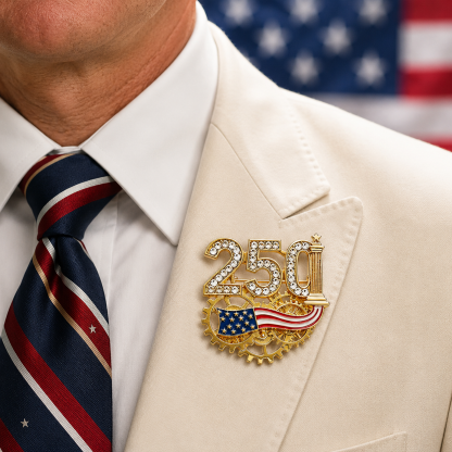 US 250th Anniversary Brooch Pin-4PCS
