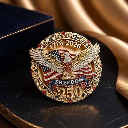 US 250th Anniversary Brooch Pin-4PCS