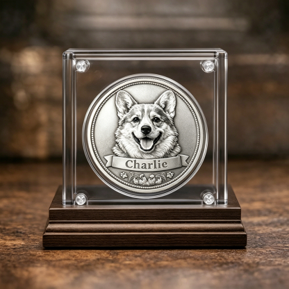 Custom Pet Memorial – Forever in Our Hearts Commemorative Coin