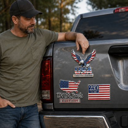 🇺🇸 49% OFF Today | 250th Anniversary Patriot Metal Emblem Collection (3PCS Set)