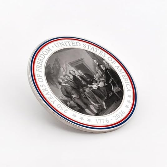 PinMart's Semiquincentennial Lapel Pin - Celebrate America with Lapel Pins for Men and Women, Perfect USA 250th Anniversary Merchandise to Celebrate 250 Years of American Freedom
