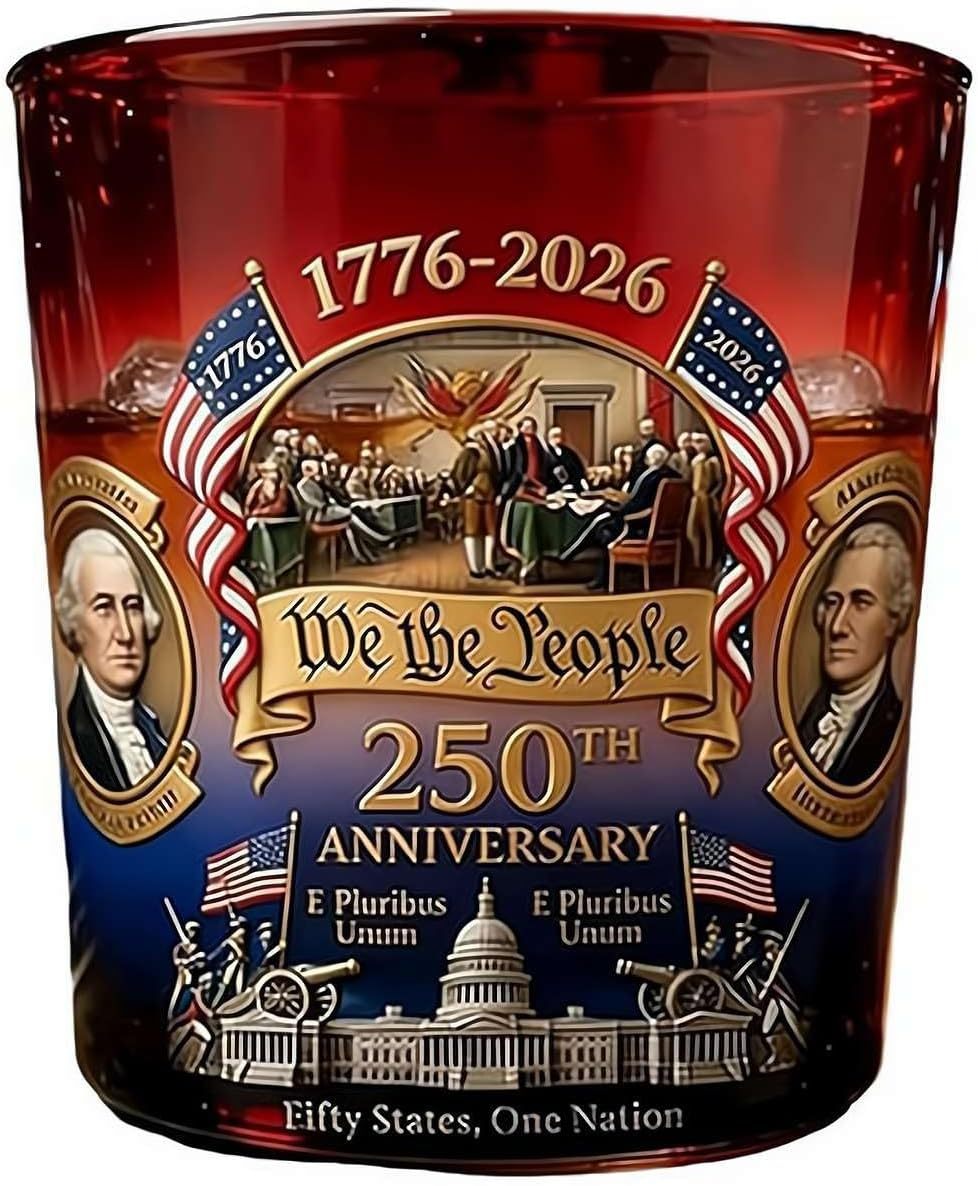 🎉250th Anniversary Whiskey Decanter🎁Patriotic Collector’s Gift for Dad & Veterans