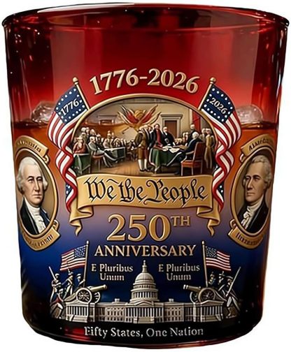 🎉250th Anniversary Whiskey Decanter🎁Patriotic Collector’s Gift for Dad & Veterans