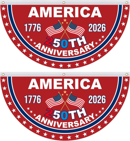🎉USA 250th Birthday Bunting Flag - Made in America