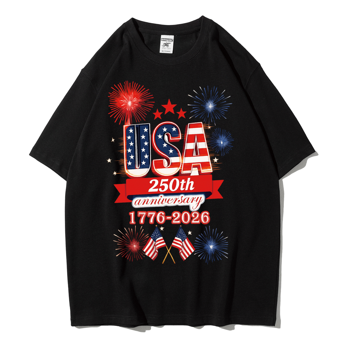 Women's Retro Independent Floral Patchwork Art Print Long Sleeve T-shirt