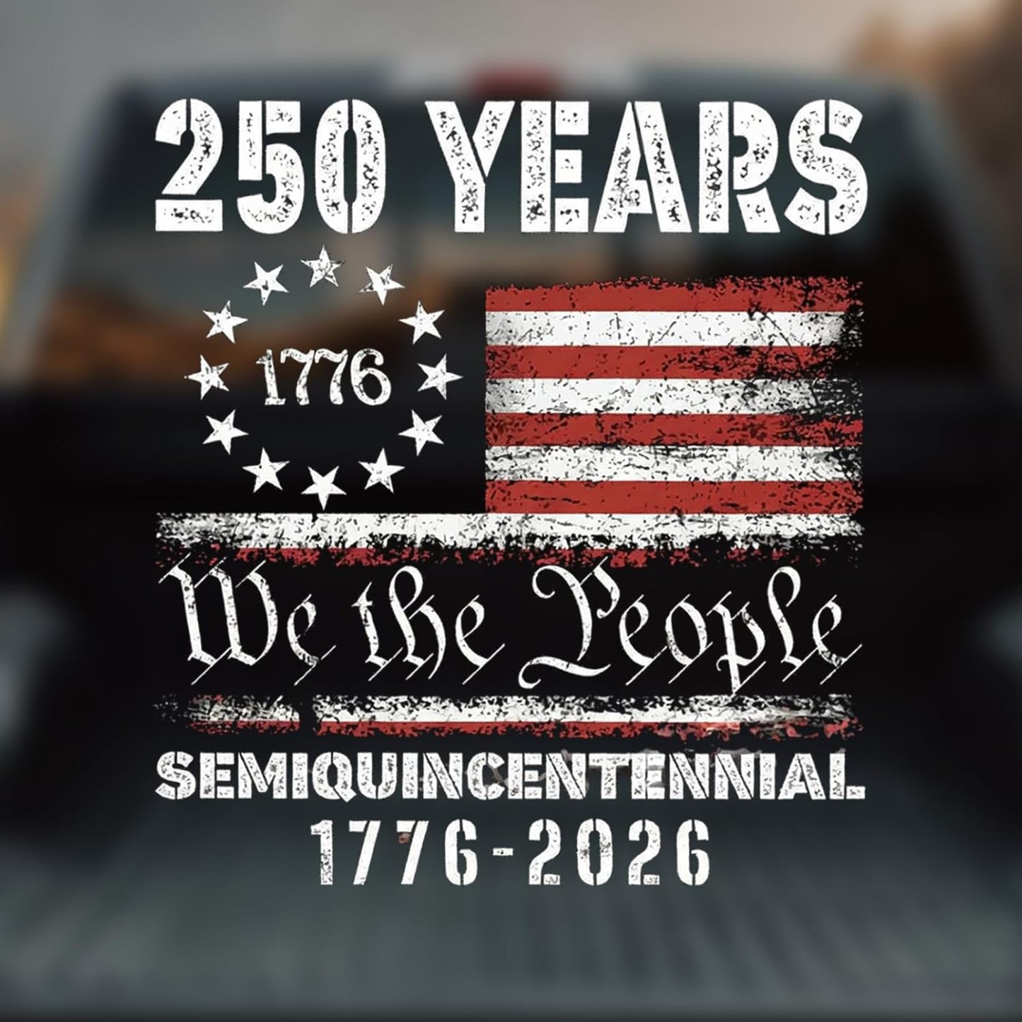 2PCS 🇺🇸 USA 250th Anniversary Car Decal 1776-2026 🦅 Patriotic 4th of July Vinyl Stickers for Car, Truck, SUV