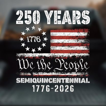 2PCS 🇺🇸 USA 250th Anniversary Car Decal 1776-2026 🦅 Patriotic 4th of July Vinyl Stickers for Car, Truck, SUV