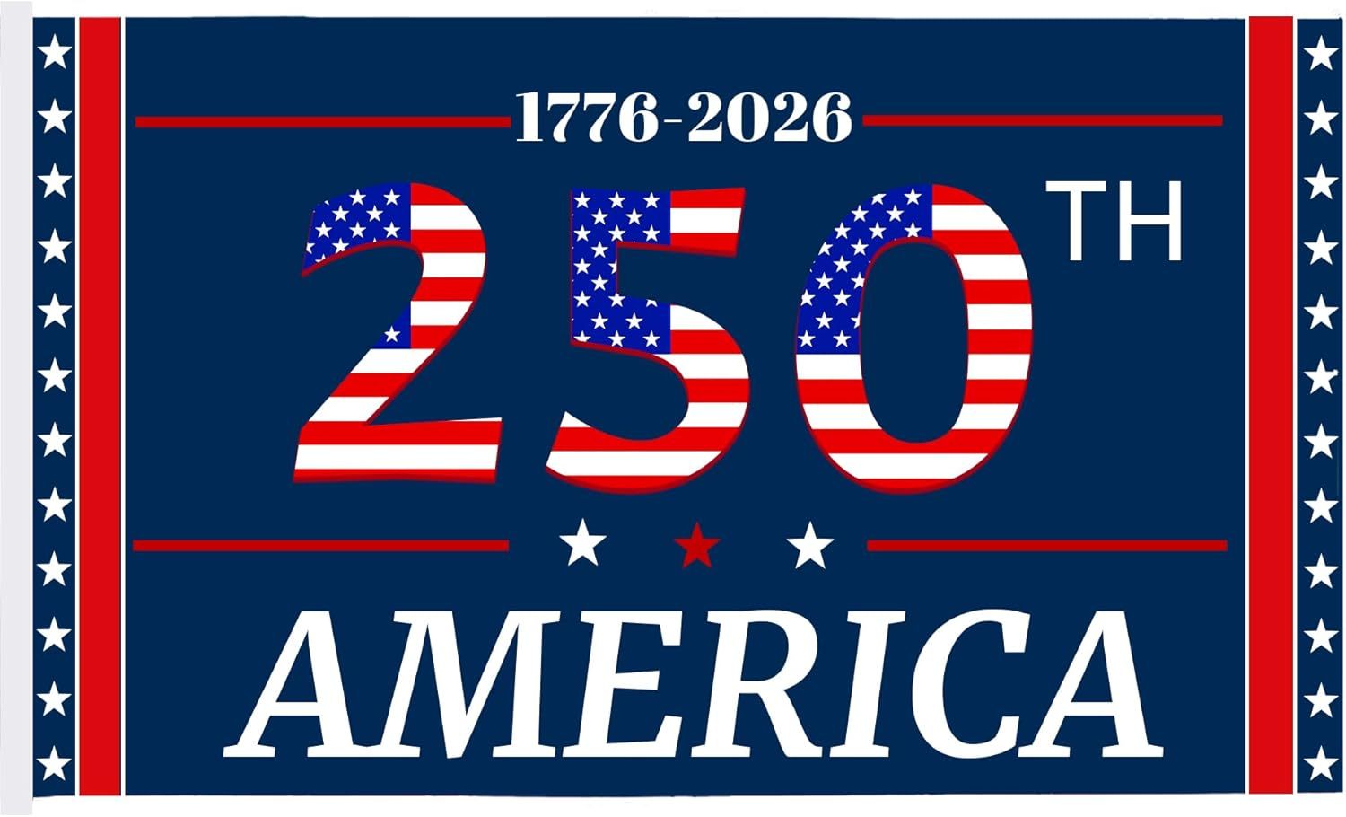 America’s 250th Anniversary Flag 🇺🇸 3x5 Ft, Double-Sided, 3-Ply Patriotic Outdoor Decor