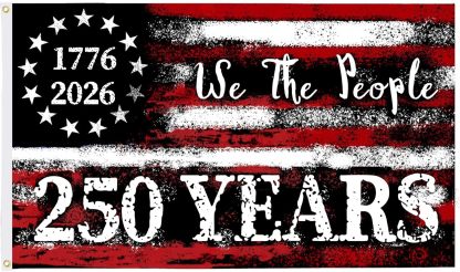 America’s 250th Anniversary Flag 🇺🇸 3x5 Ft, Double-Sided, 3-Ply Patriotic Outdoor Decor