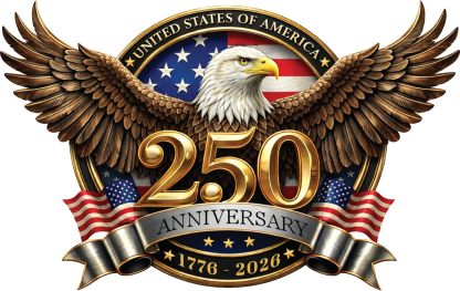 2PCS 🇺🇸 USA 250th Anniversary Car Decal 1776-2026 🦅 Patriotic 4th of July Vinyl Stickers for Car, Truck, SUV