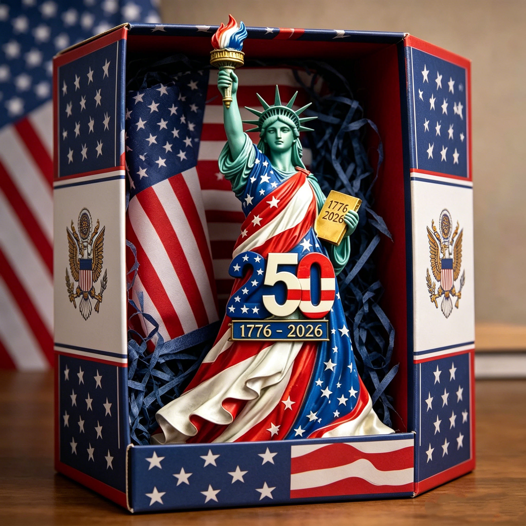 USA 250th Anniversary Statue of Liberty Figurine