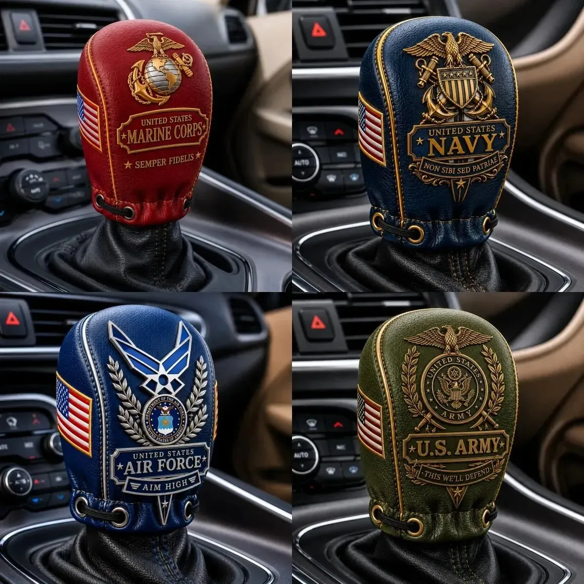 🎖️Military Tribute Gear Shift Cover Collection，