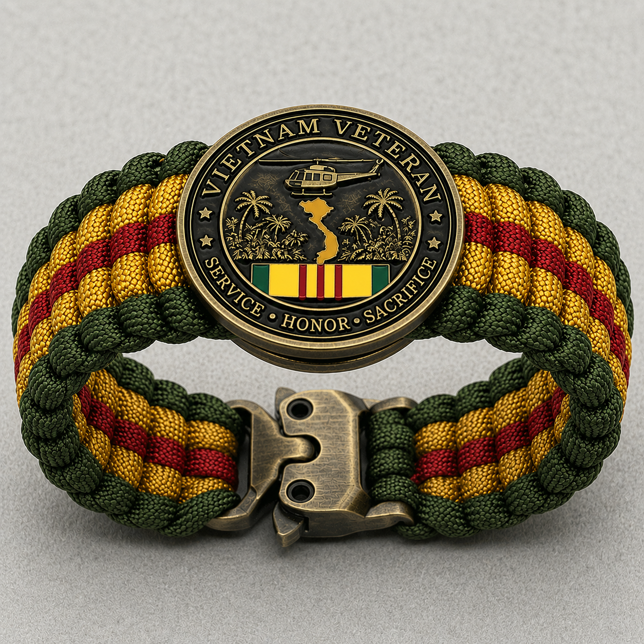 🏆Last Day Promo: 49% OFF 🎖️-Vietnam Veteran Survival Tribute Paracord Bracelet