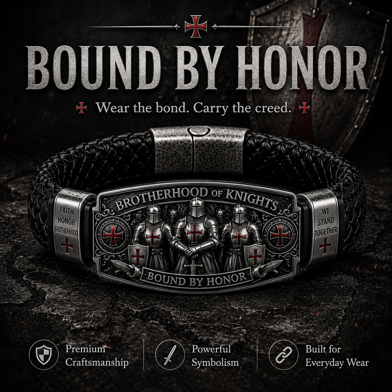 🛡️ Brotherhood of Knights Honor Bracelet-🔥Buy 2 Get Free Shipping🚛