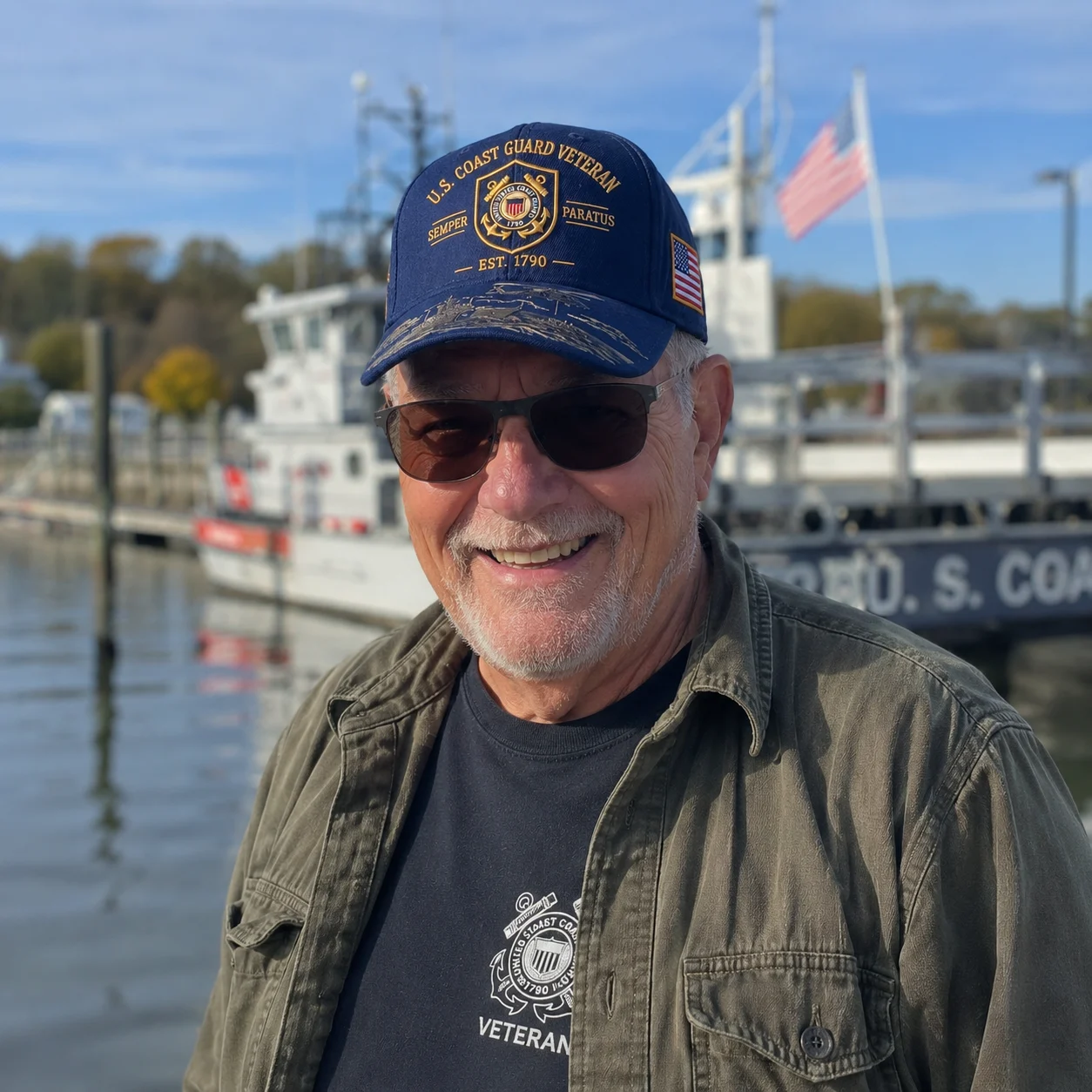 ⚓Last Day Promo: 49% OFF - 🌊U.S. Coast Guard Veteran Semper Paratus Tribute Cap 🎁 Free Honor Coin With Every Cap Purchase