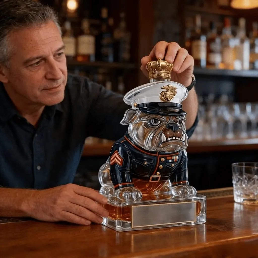 REVEL IN THE GLORY: THE 250th ANNIVERSARY DEVIL DOG WHISKEY BOTTLE 👑-Buy 2 Get Free Shipping🚛