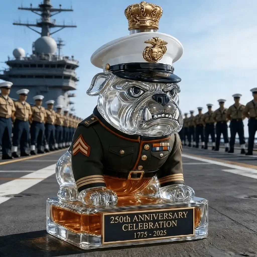 REVEL IN THE GLORY: THE 250th ANNIVERSARY DEVIL DOG WHISKEY BOTTLE 👑-Buy 2 Get Free Shipping🚛