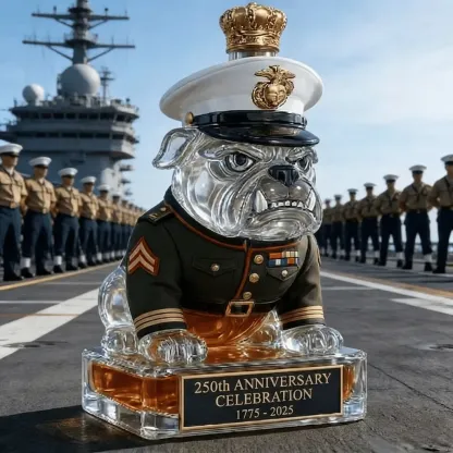 REVEL IN THE GLORY: THE 250th ANNIVERSARY DEVIL DOG WHISKEY BOTTLE 👑-Buy 2 Get Free Shipping🚛
