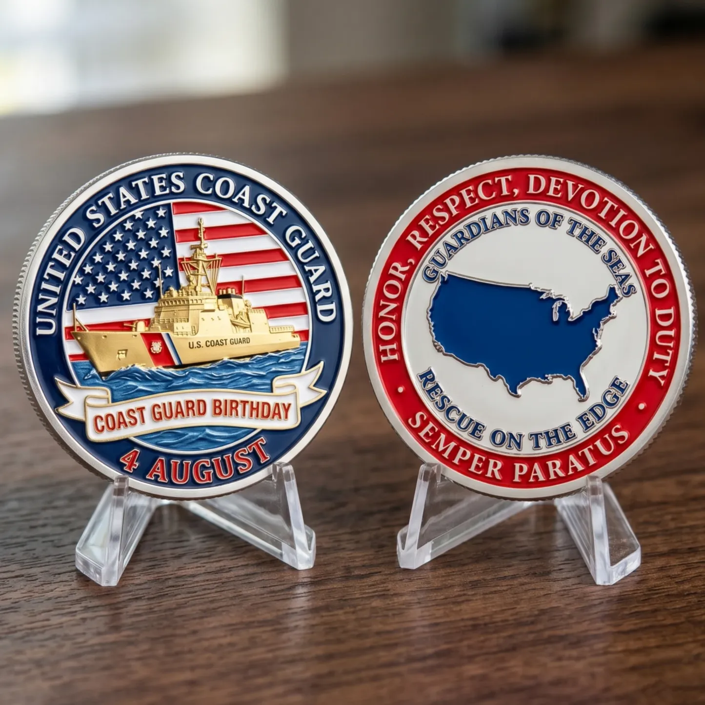 ⚓Last Day Promo: 49% OFF - 🌊U.S. Coast Guard Veteran Semper Paratus Tribute Cap 🎁 Free Honor Coin With Every Cap Purchase