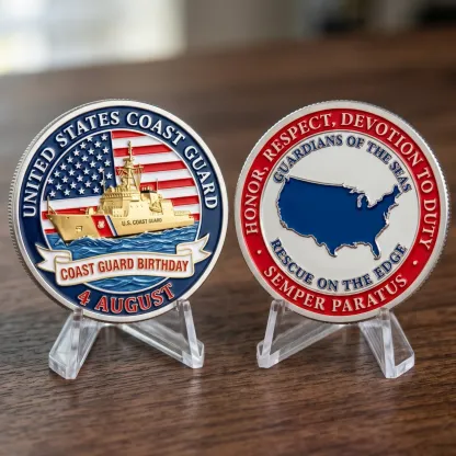 ⚓Last Day Promo: 49% OFF - 🌊U.S. Coast Guard Veteran Semper Paratus Tribute Cap 🎁 Free Honor Coin With Every Cap Purchase