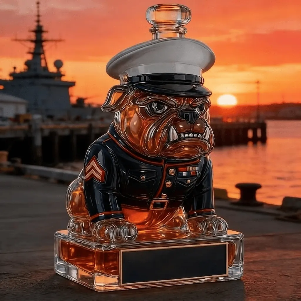 REVEL IN THE GLORY: THE 250th ANNIVERSARY DEVIL DOG WHISKEY BOTTLE 👑-Buy 2 Get Free Shipping🚛